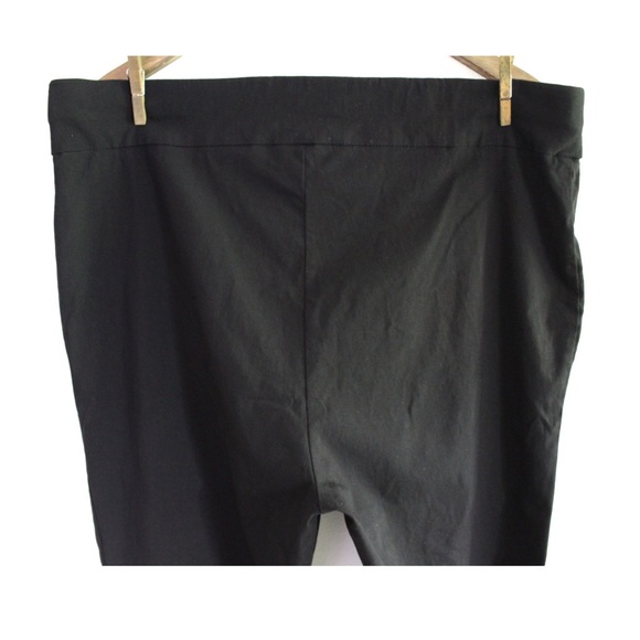 Preowned Zoe + Phoebe Plus Size Black Dress Pants with Embellished Ankles 2X - Picture 5 of 6